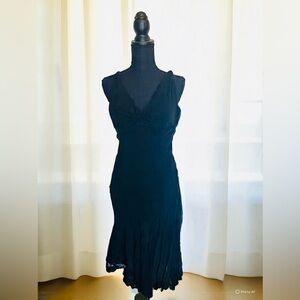 Silk White House Black Market Women’s Black Dress